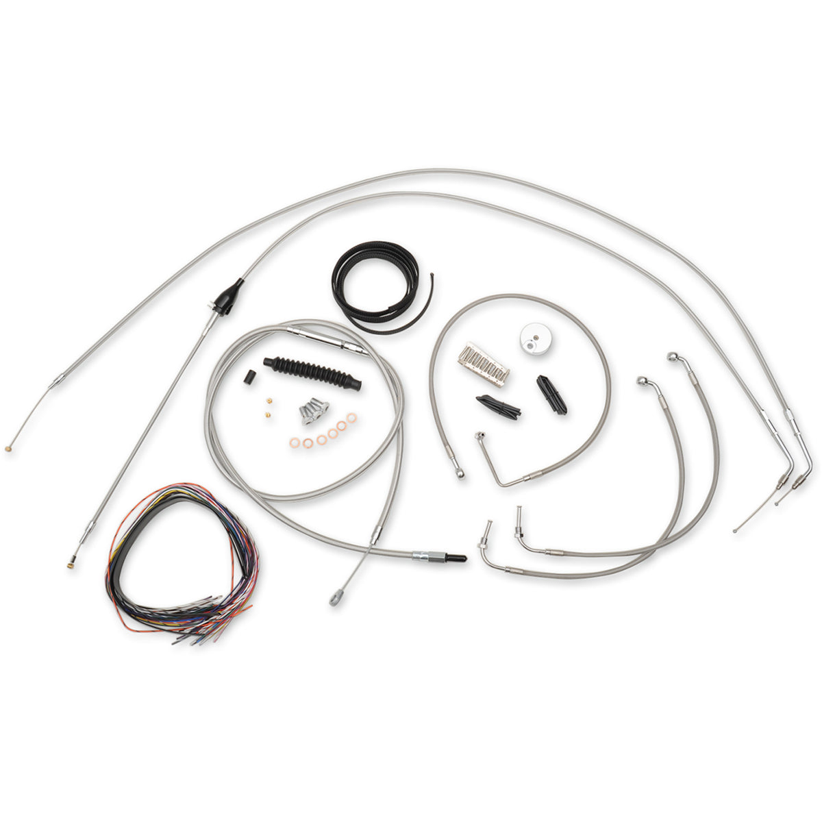 La Choppers Complete Cable Kit - LA-8006KT2B-19 For Harley Touring 2007