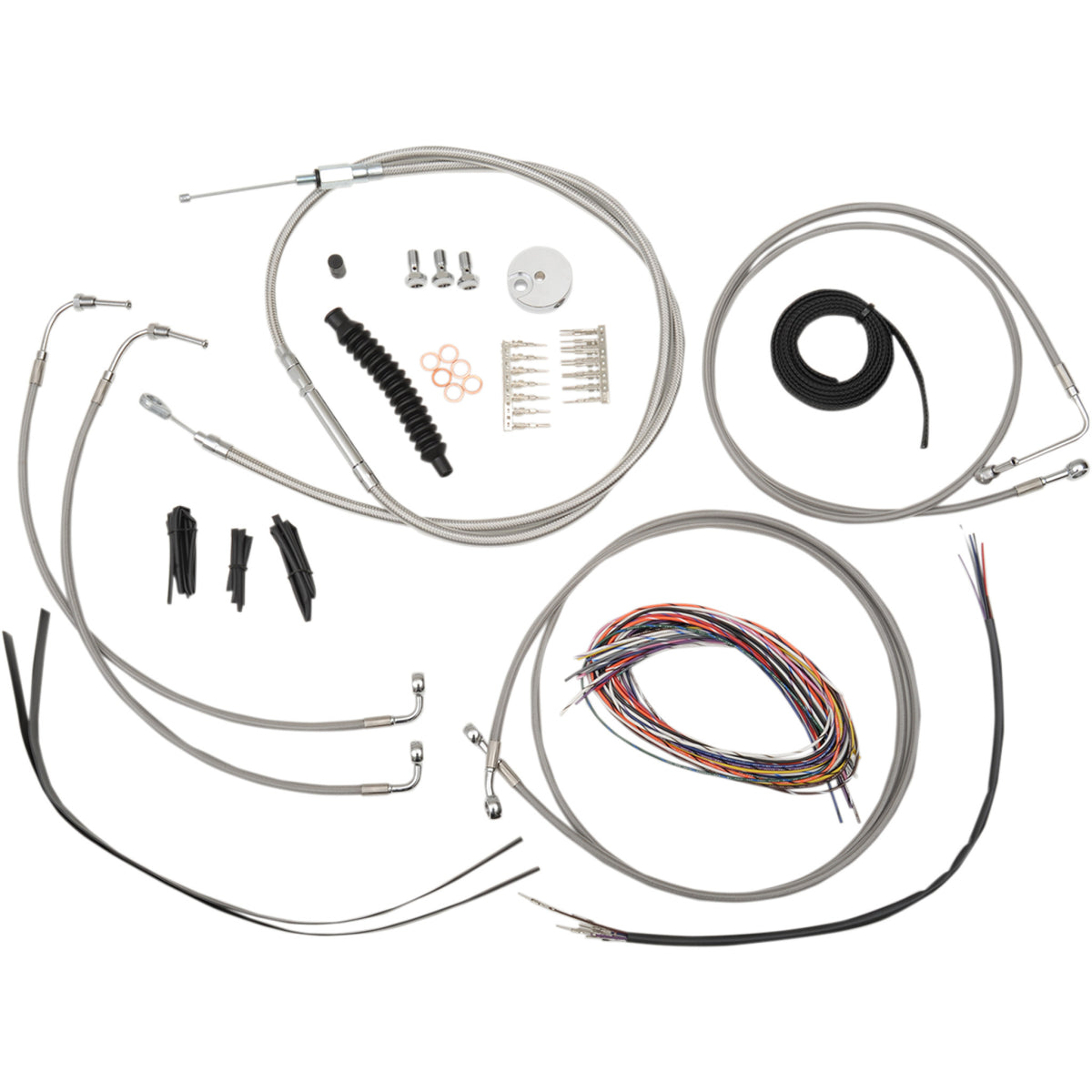 La Choppers Complete Cable Kit - LA-8051KT2-19 For Harley Touring 2008-2013