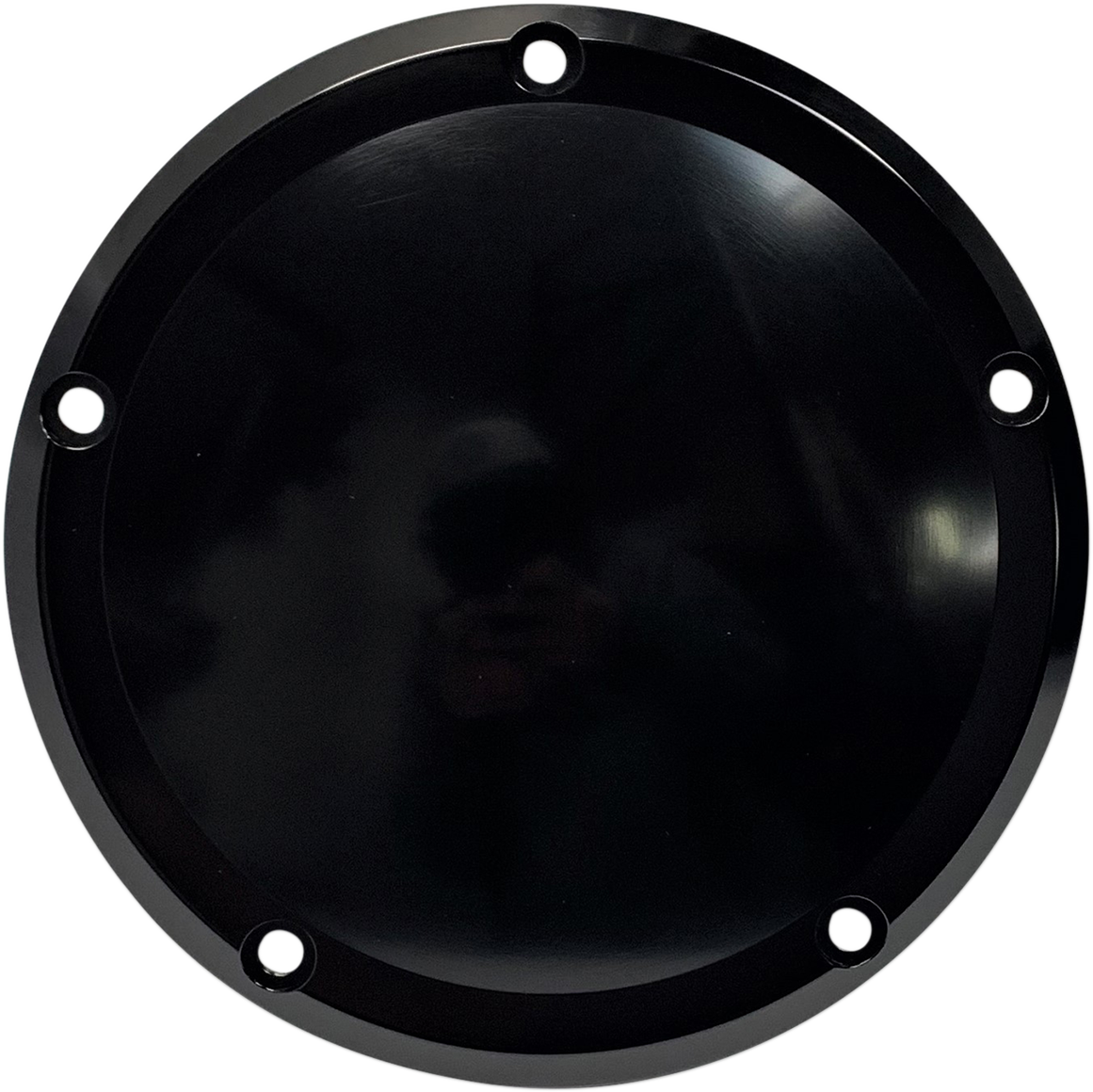 PRO-ONE PERF.MFG. Millennium Derby Cover - 5-Hole - Smooth - Black - FLH/FLT '15-'22