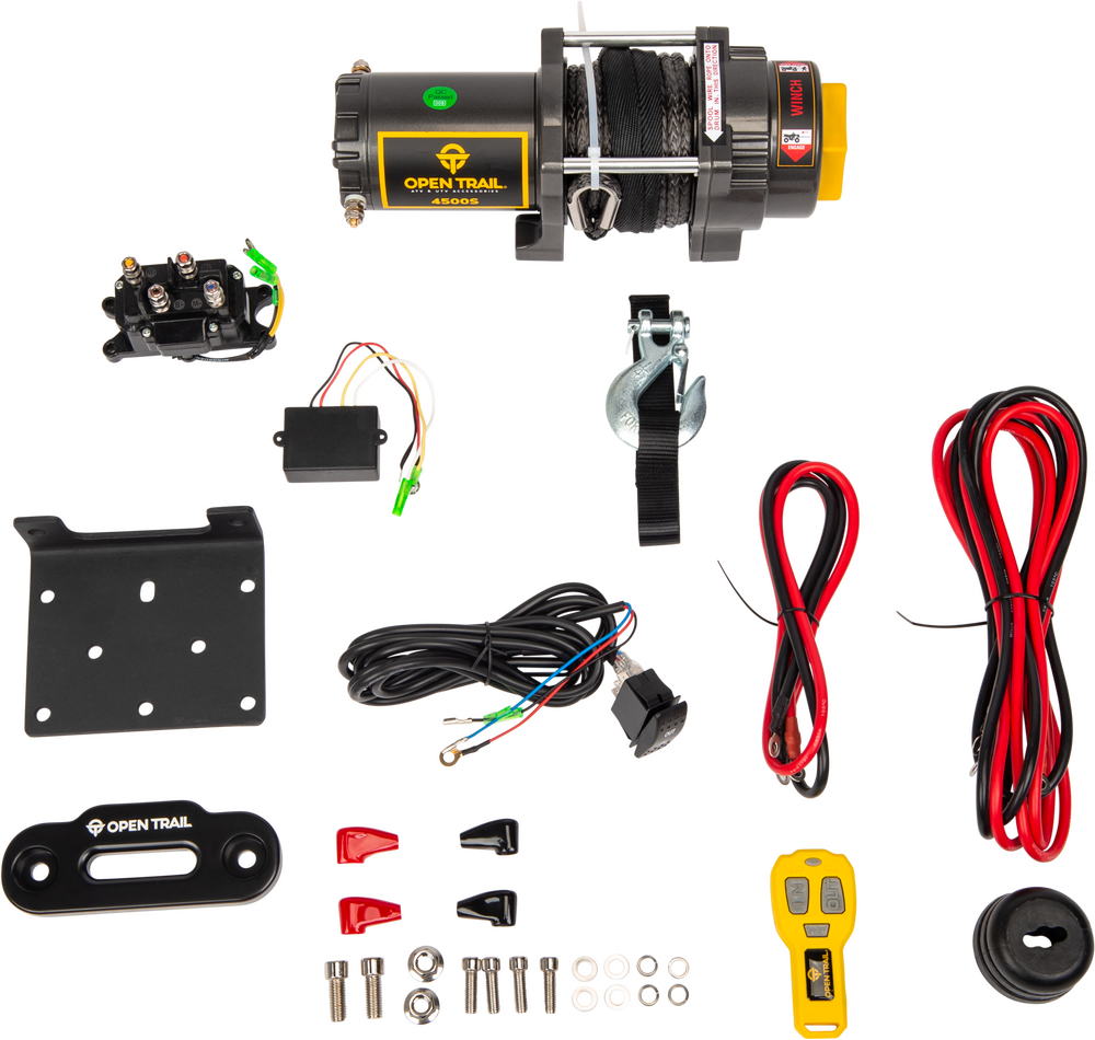 Open Trail 4500 lb Synthetic Rope ATV/UTV Winch | 459-0132