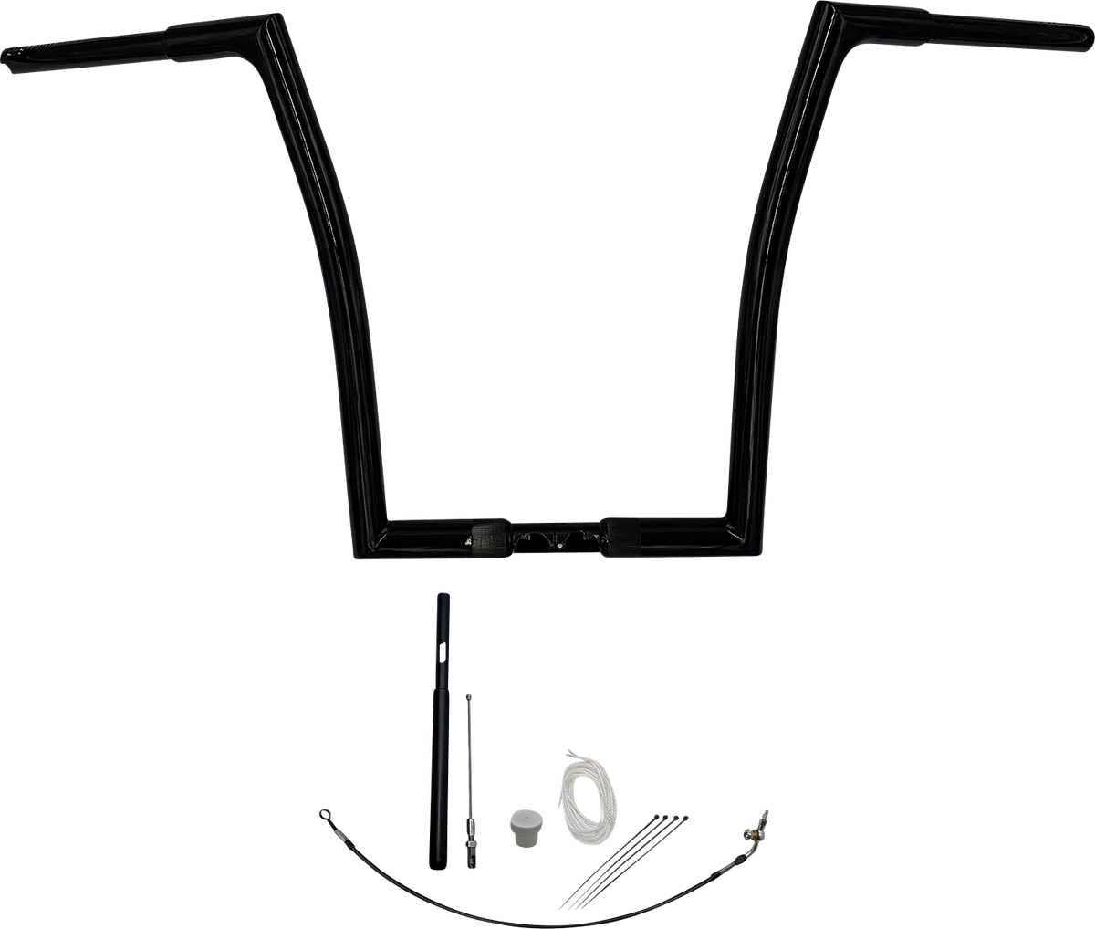 FAT BAGGERS INC. 1-1/4" EZ Install Flat Top Handlebar Kit - 16" - Black