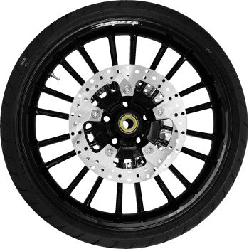COASTAL MOTO Atlantic Front Wheel - Black (21") | Rotor (12.6) | Dunlop AE Tire (130/60B21) PKG-ATL213SB-24ABST