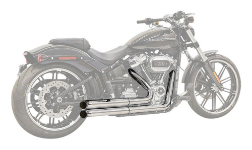 Bassani Pro Street Chrome Exhaust System w/Turn Out Ends (1S33D)