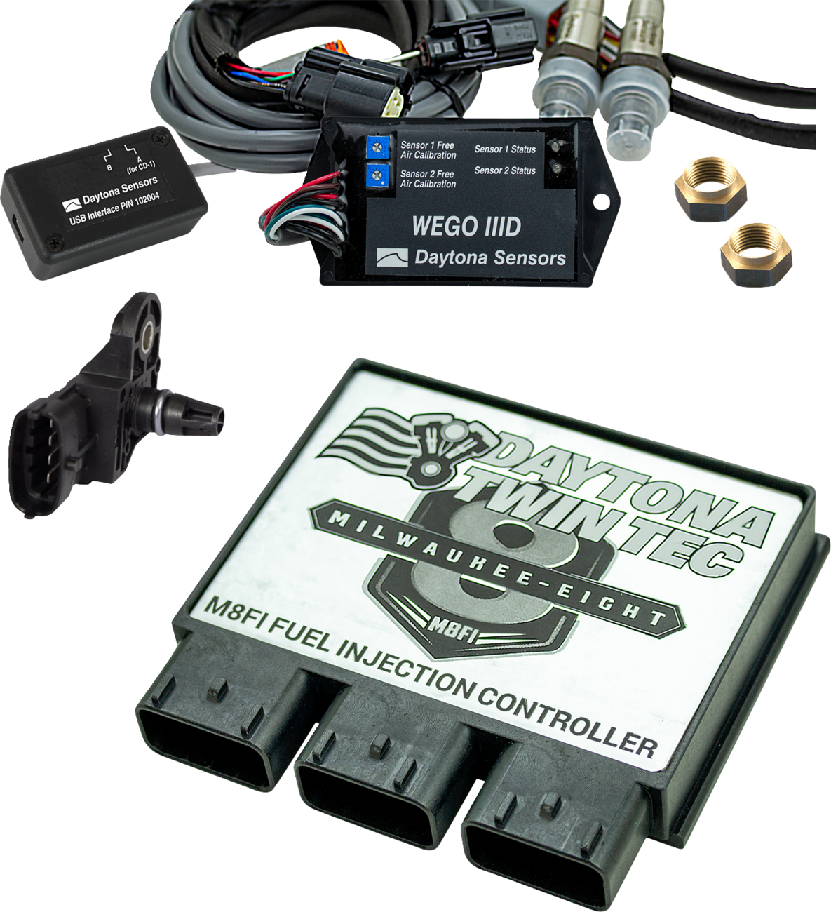 DAYTONA TWIN TEC LLC Fuel Injection Electronic Control Module Kit with 2 BAR Manifold Absolute Sensor - Softail '18-'20