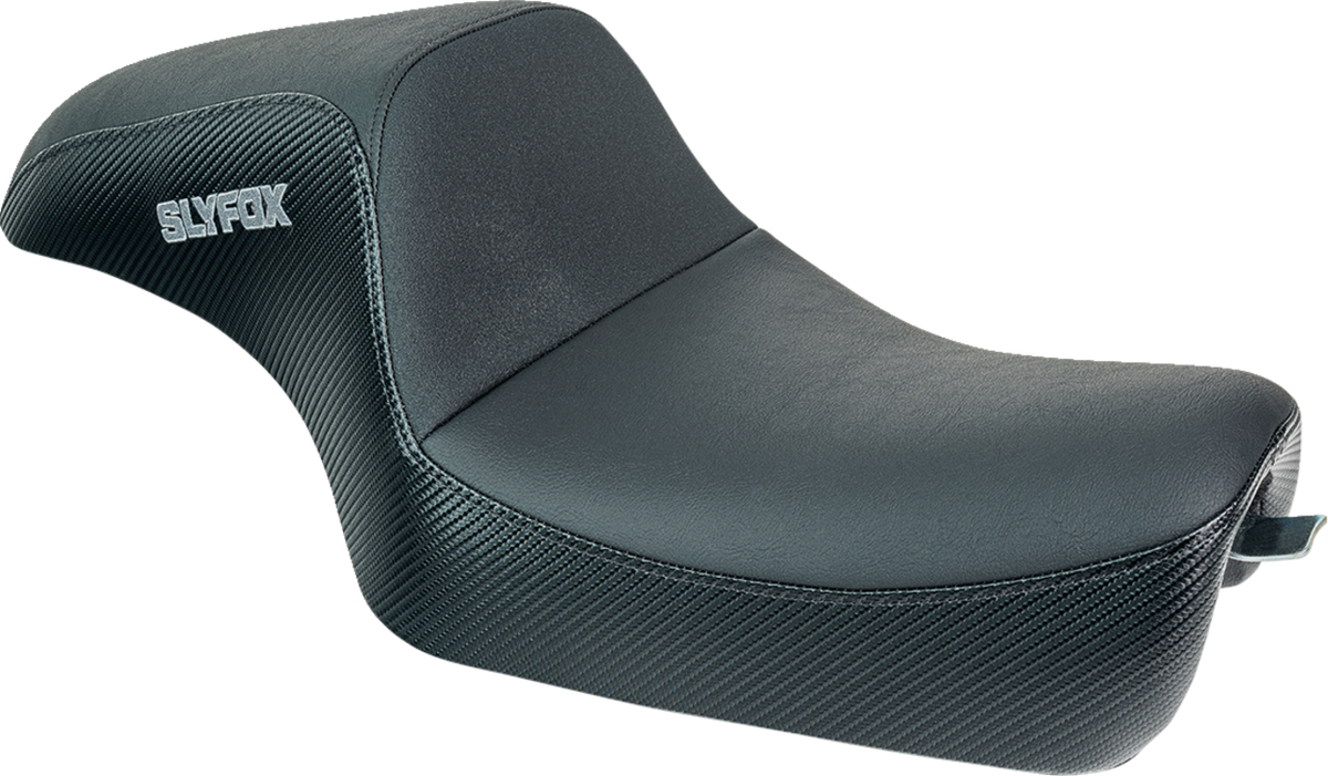 SLYFOX Drifter Seat - Black Vinyl w/ Slipstop - Carbon Fiber - XL '04-'22