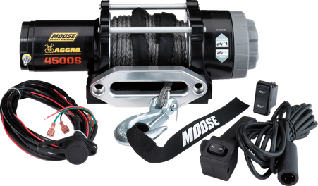 Moose Utility 4500 LB Aggro Utv Winch w/ Synthetic Rope