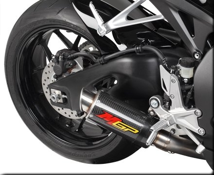 Hotbodies Honda CBR1000RR (2012-Present) MGP Growler Exhaust - Slip on Carbon Fiber Canister
