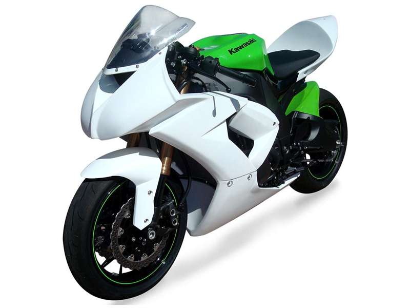Hotbodies Kawasaki ZX10R (08-10) Fiberglass Race Bodywork Set (UP, LW, TS, FF)