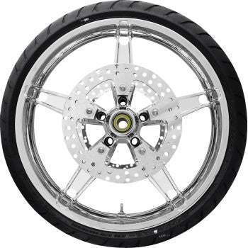 COASTAL MOTO Daytona Front Wheel - Chrome (21") | Rotor (12.6) | Dunlop AE Tire (130/60B21) PKG-DAY213CH-24ABST