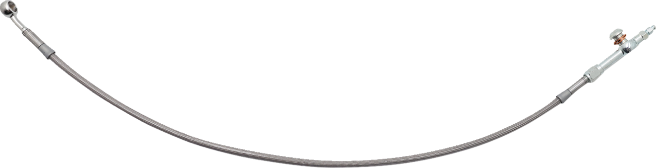FAT BAGGERS INC. Hydraulic Brake / Clutch Line Extension - 30" Electra / Street Glide - Stainless