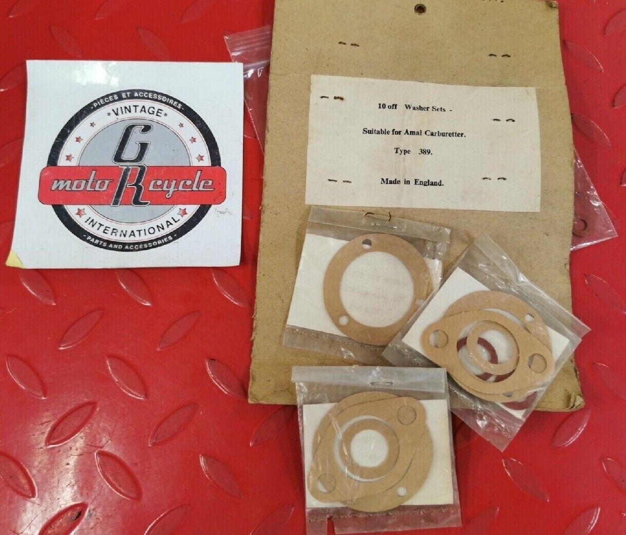 NOS AMAL CARBURATOR TYPE 389 GASKET KIT INCOMPLETEQTY 3 J14