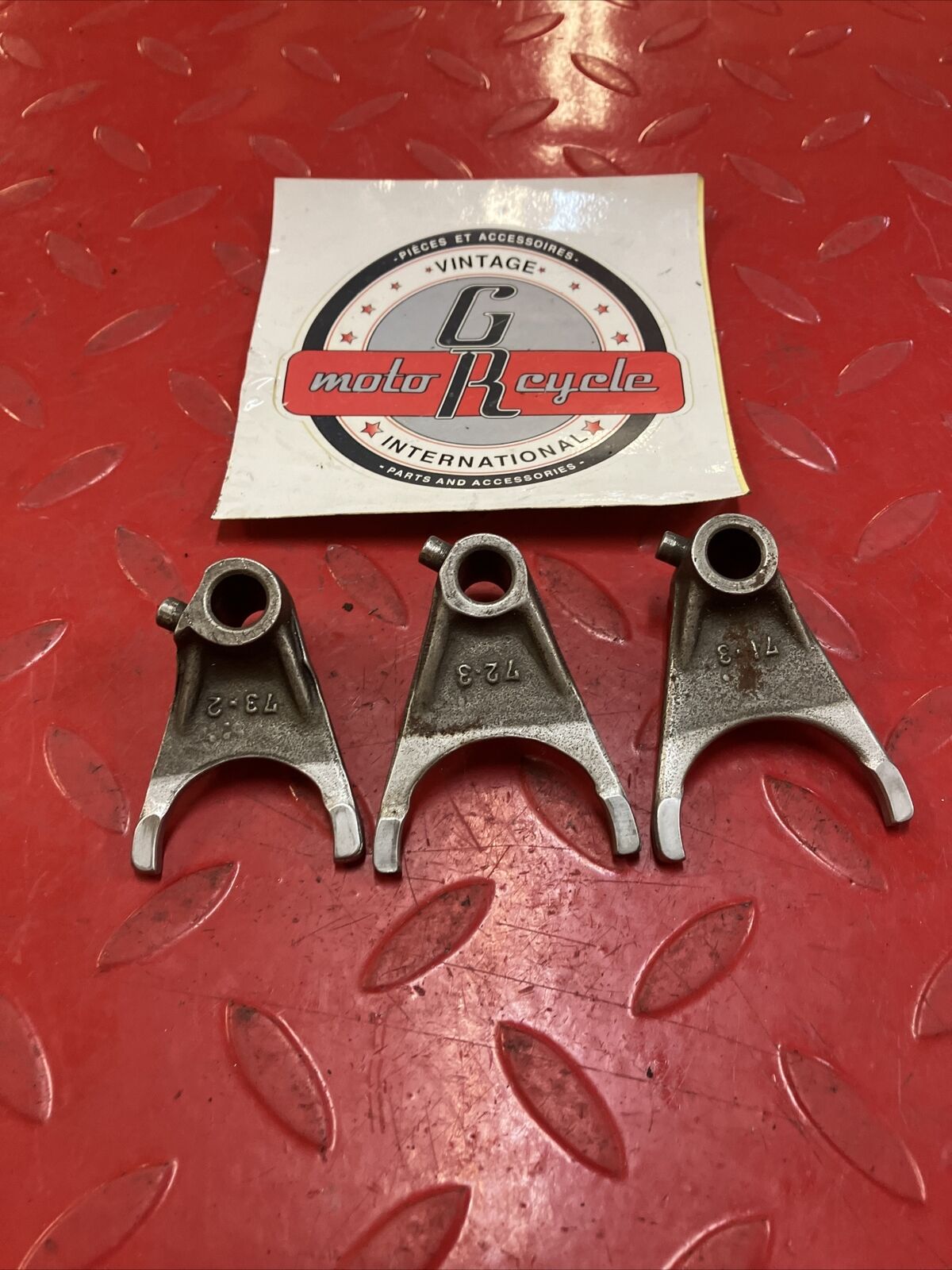 KAWASAKI KDX250 1991 TRANSMISSION GEARSHIFT GEAR SHIFT FORKS 1992 1993 1994