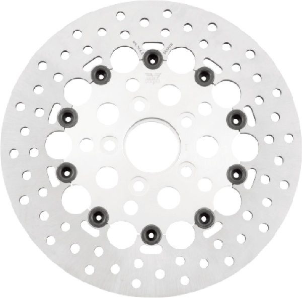 Harley Davidson XLH883DLX Sportster 883 Deluxe '86-'95 Front Floating Whole Silver Rotor by Twin Power