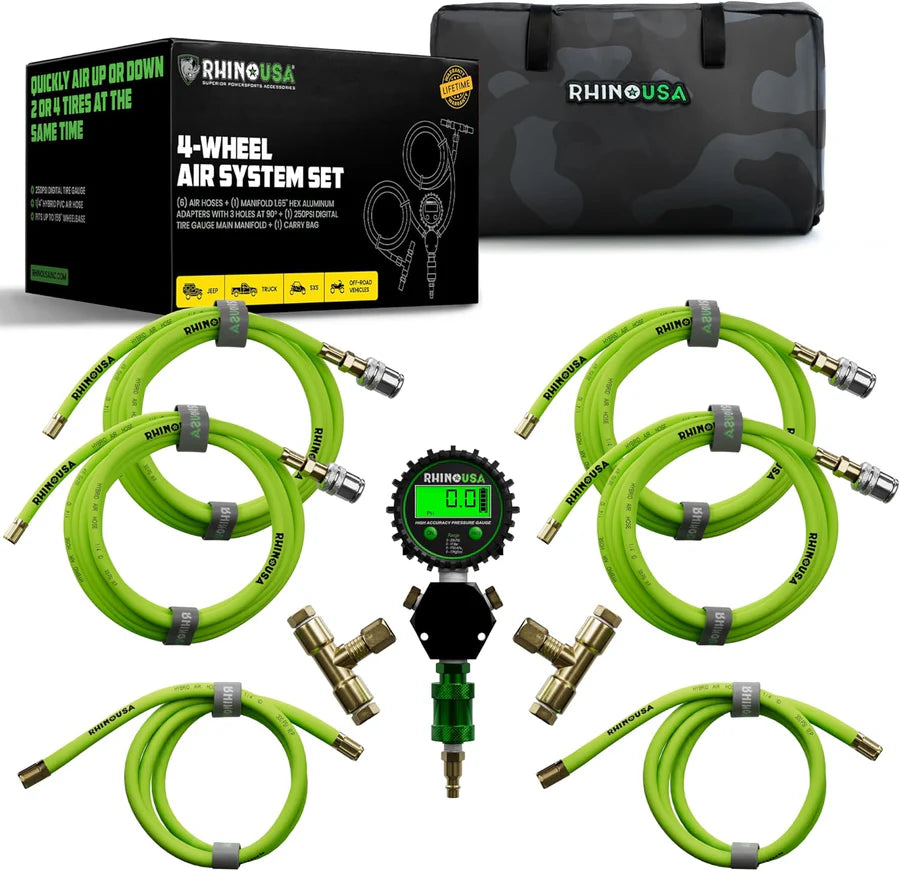 Rhino USA 4-Wheel Tire Inflation/Deflation System | AC-TI4W-GRN