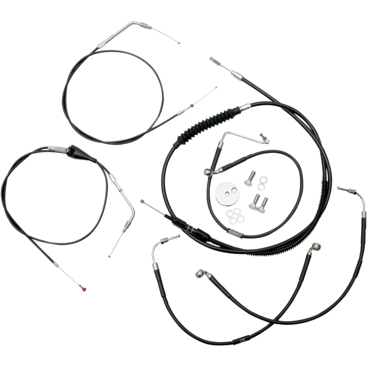 La Choppers Standard Cable Kit - LA-8005KT-19B For Harley Touring 1996-2007