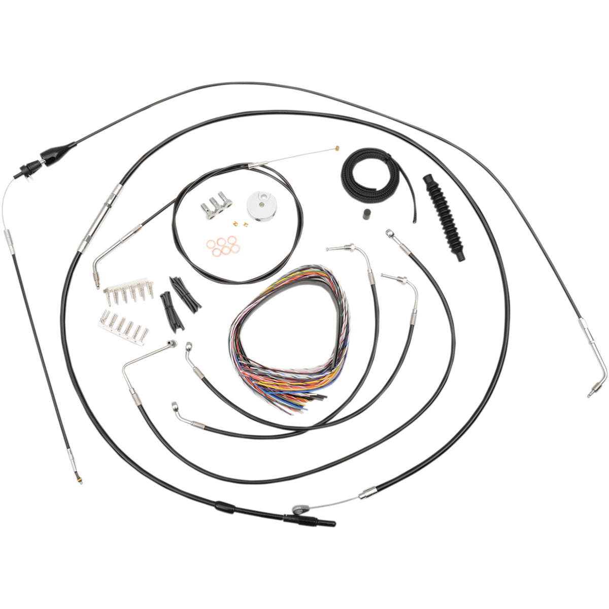 La Choppers Complete Cable Kit - LA-8005KT2A-19B For Harley Touring 1996-2006