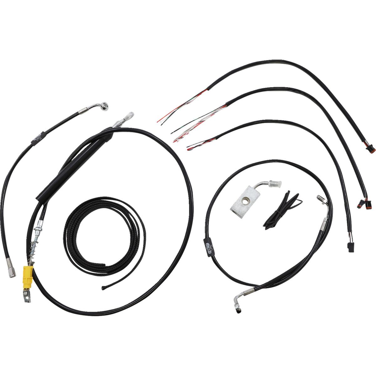 La Choppers Complete Cable Kit - LA-8155KT2-19B For Harley Softail 2018-2022