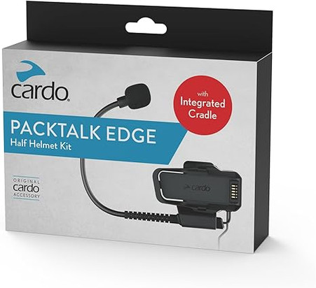 Cardo Packtalk Edge Half Helmet Kit With Integrated Cradle