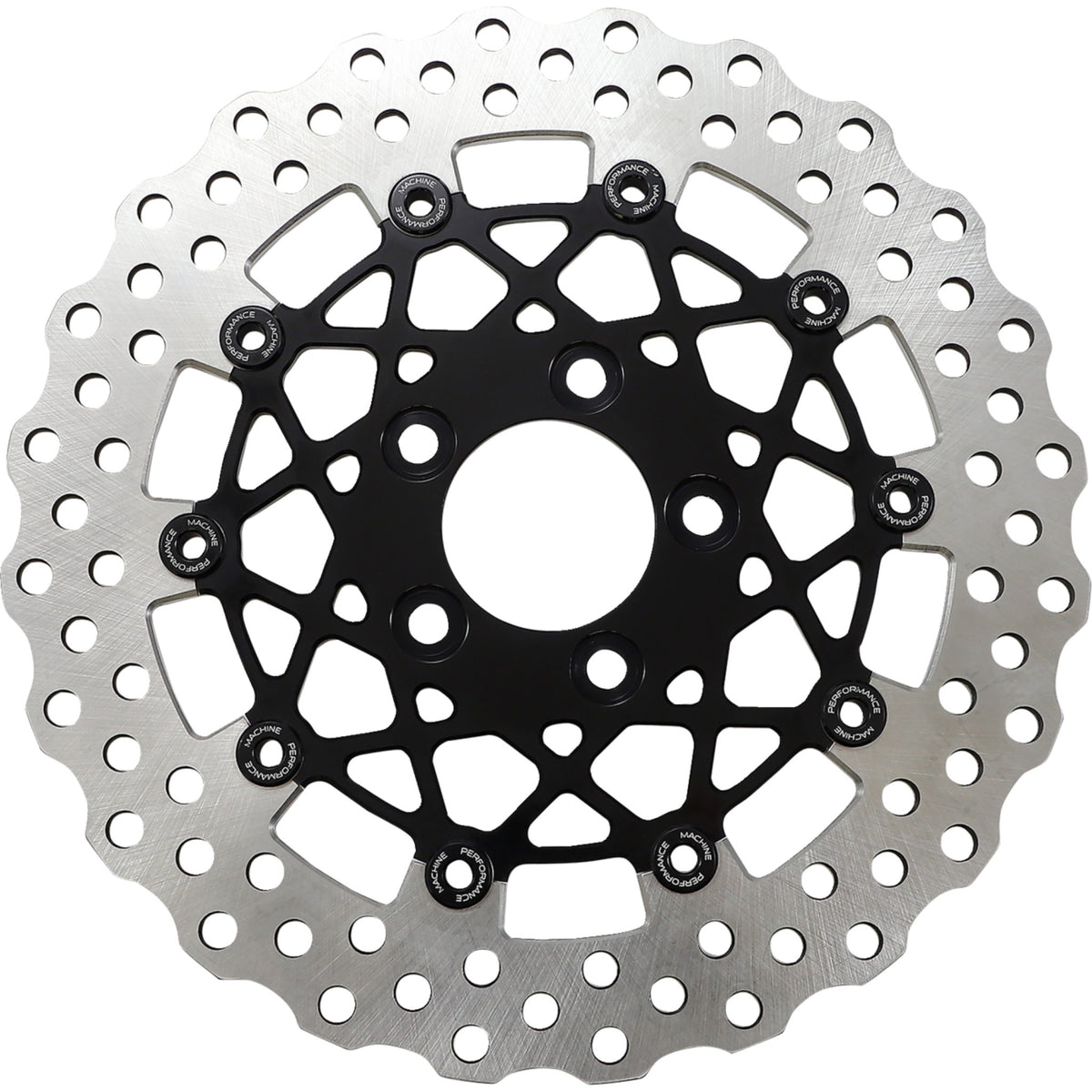 Performance Machine Brake Rotor - 0133-1539S-B For Harley Motorcycles 1988-2017