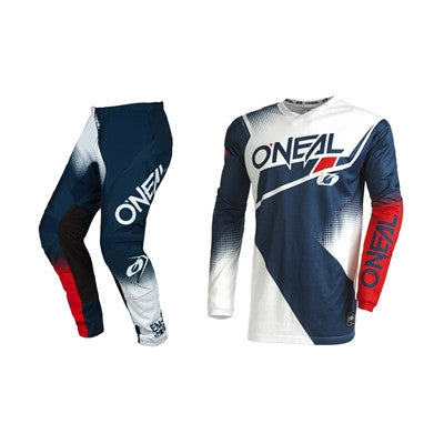 O'NEAL 2022 Element Racewear Blue/White/Red Jersey Pant Combo