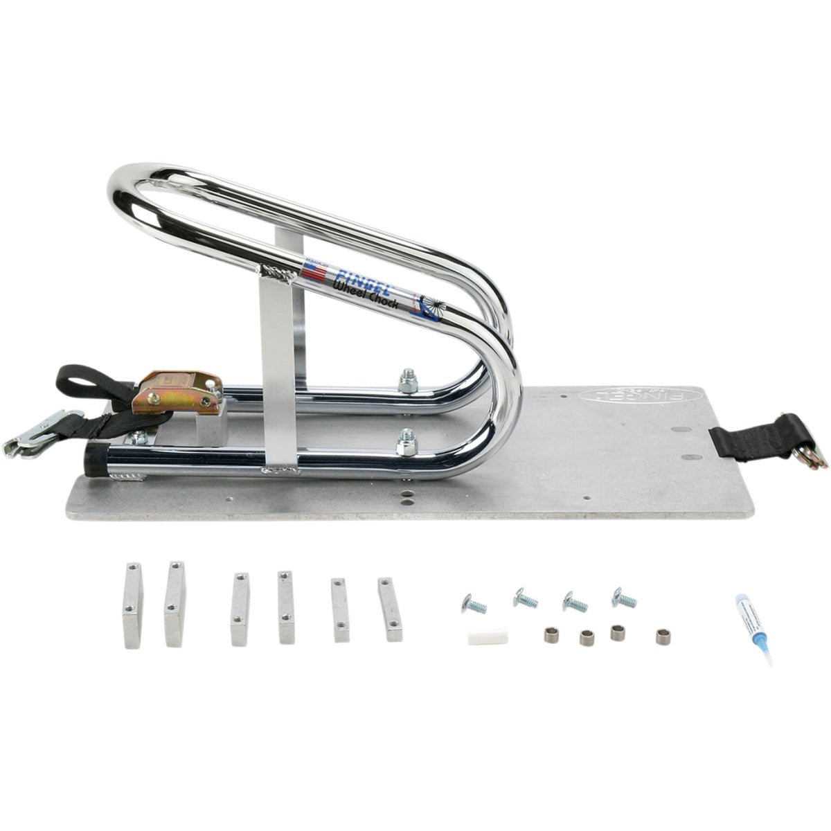 PINGEL 3911-0009 WC65ER Removable Series E-Track Wheel Chock - Recessed - Removable - Chrome - 6-1/2"