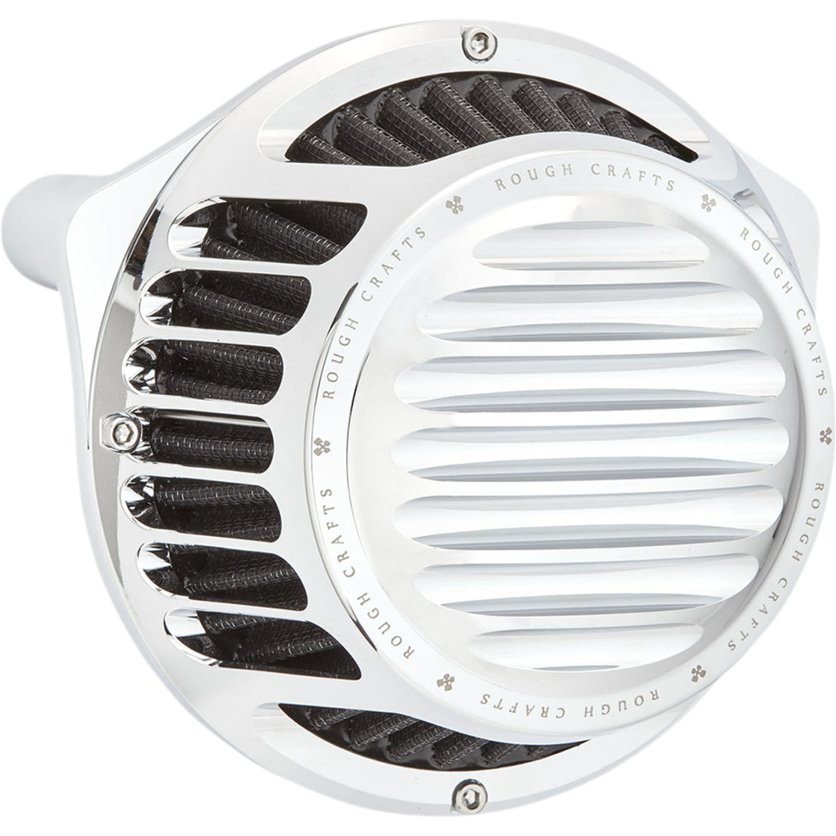 Rough Crafts Big Sucker Round Air Cleaner - RC-600-014 For Harley Motorcycles 1999-2017