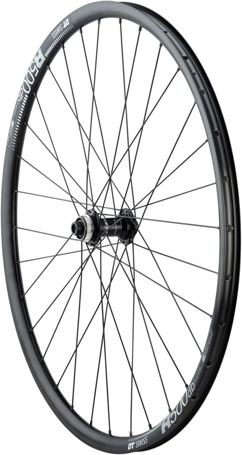 Quality Wheels Shimano 105/DT R500 Front Wheel - 700, 12 x 100mm, Center-Lock, Black, 32H
