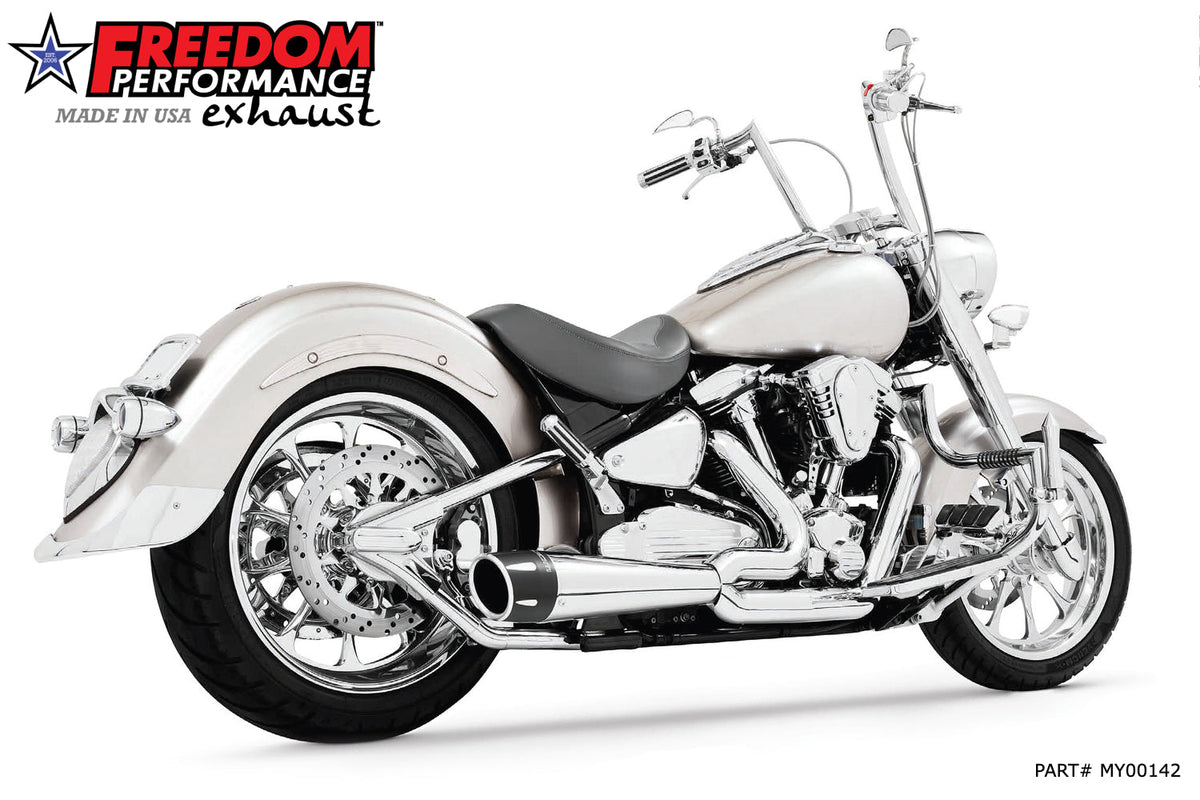 YAMAHA ROADSTAR/1600/SILVERADO 1999-2015 COMBAT FLUTED 2-INTO-1