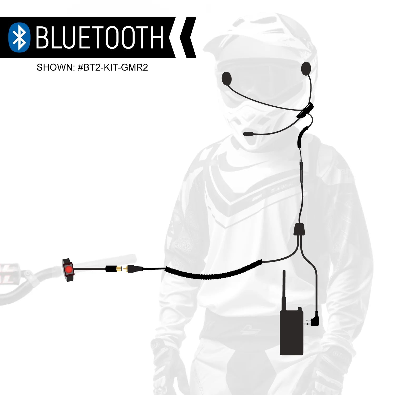Rugged Radios CONNECT BT2 Bluetooth Moto Kit w/ Radio