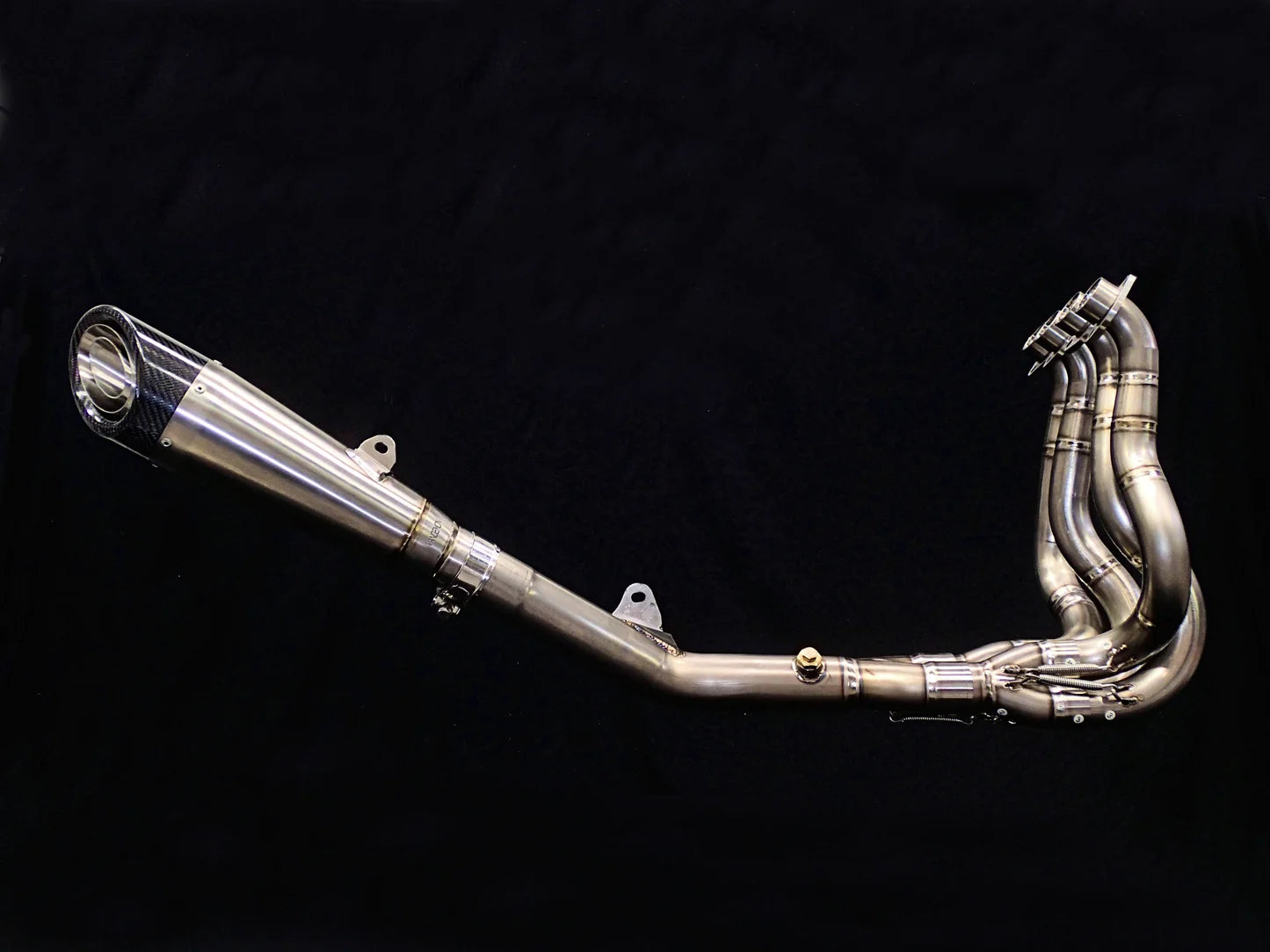 Vandemon Titanium Exhaust & H2R Carbon Tip Muffler Kawasaki H2 SE SX 2