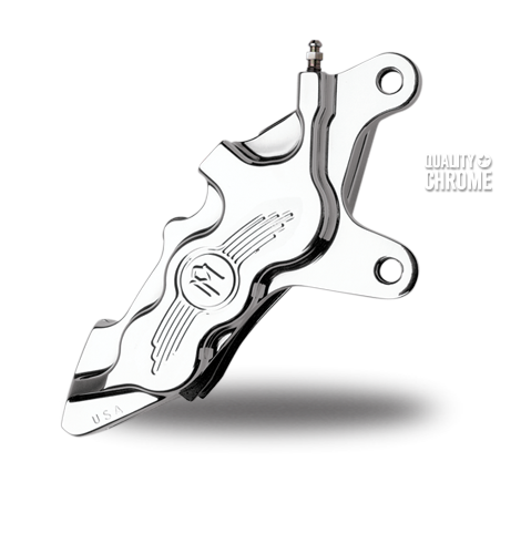 Harley XL Sportster '84-'99 Front Right Chrome 6-Piston Differential Bore Caliper for 11.5" Discs by Performance Machine