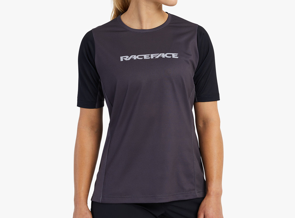 Race Face Indy Short Sleeve MTB Jersey - Womens - Charcoal