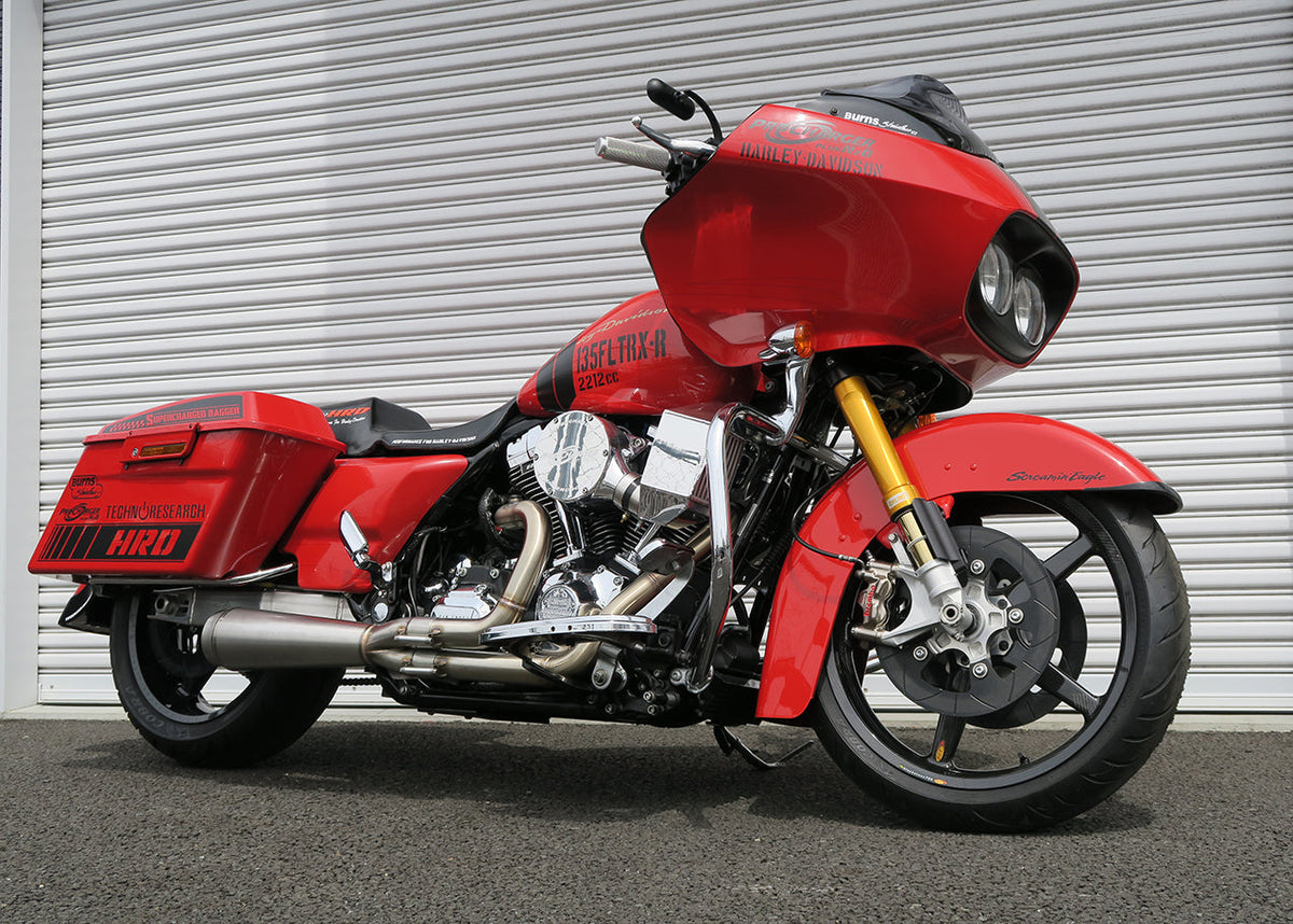 BURNS STAINLESS NhB Exhaust for Twin Cam Baggers
