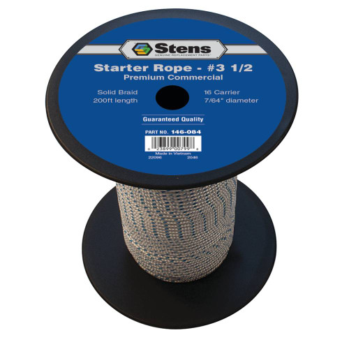 200' Solid Braid Starter Rope / #3 1/2 Solid Braid