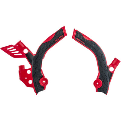 Acerbis Beta 250 RR 2T 2013-2019 X-Grip Frame Guards - Red/Black