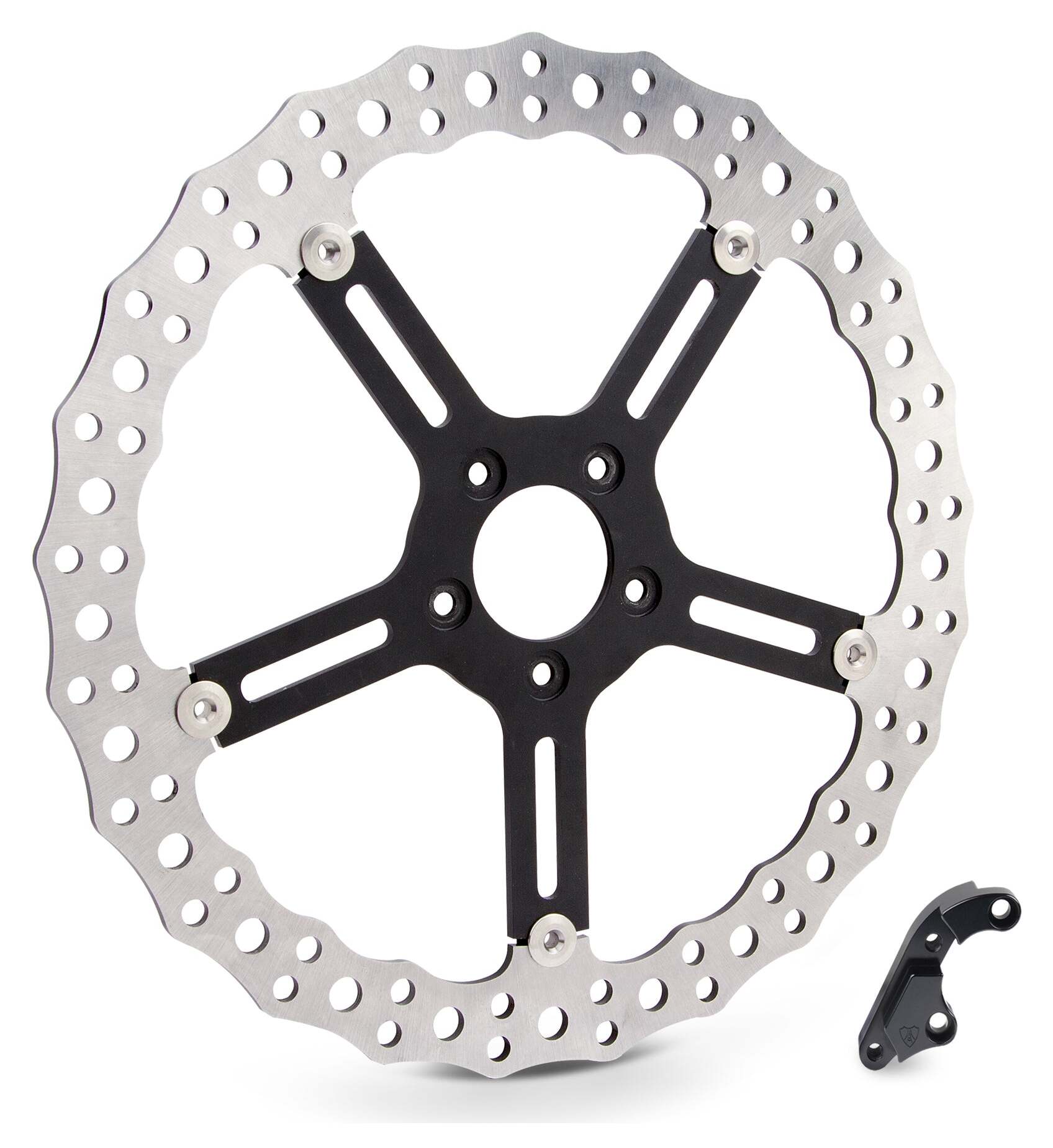 Arlen Ness Jagged 15" Front Rotor Kit For Harley Low Rider S / Sport Glide 2018-2026