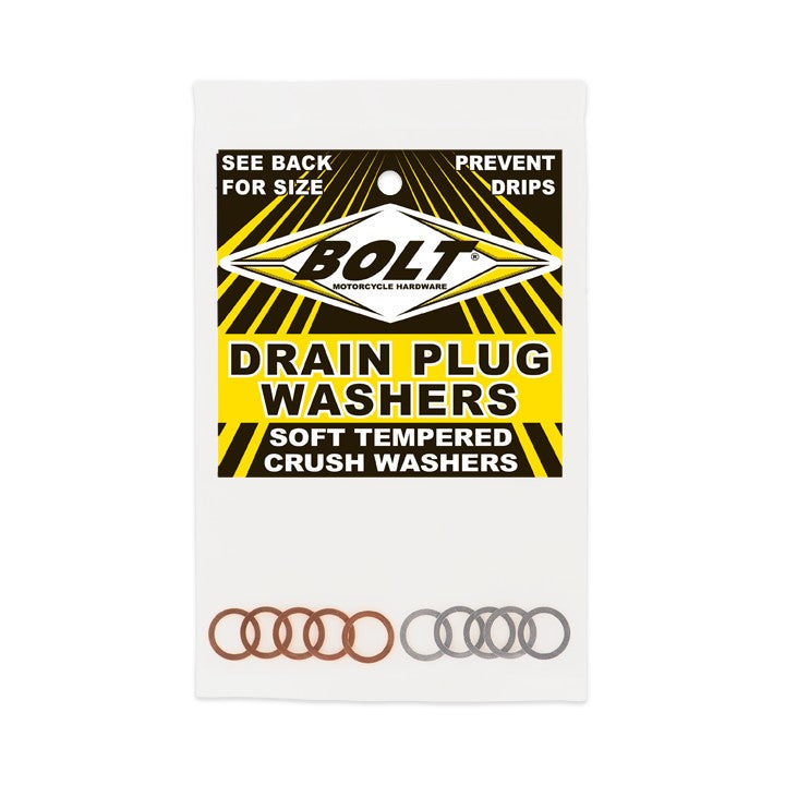 BOLT BANJO CRUSH WASHERS 10MM 10/PK 5 ALUMINUM & 5 COPPER - 020-1014510
