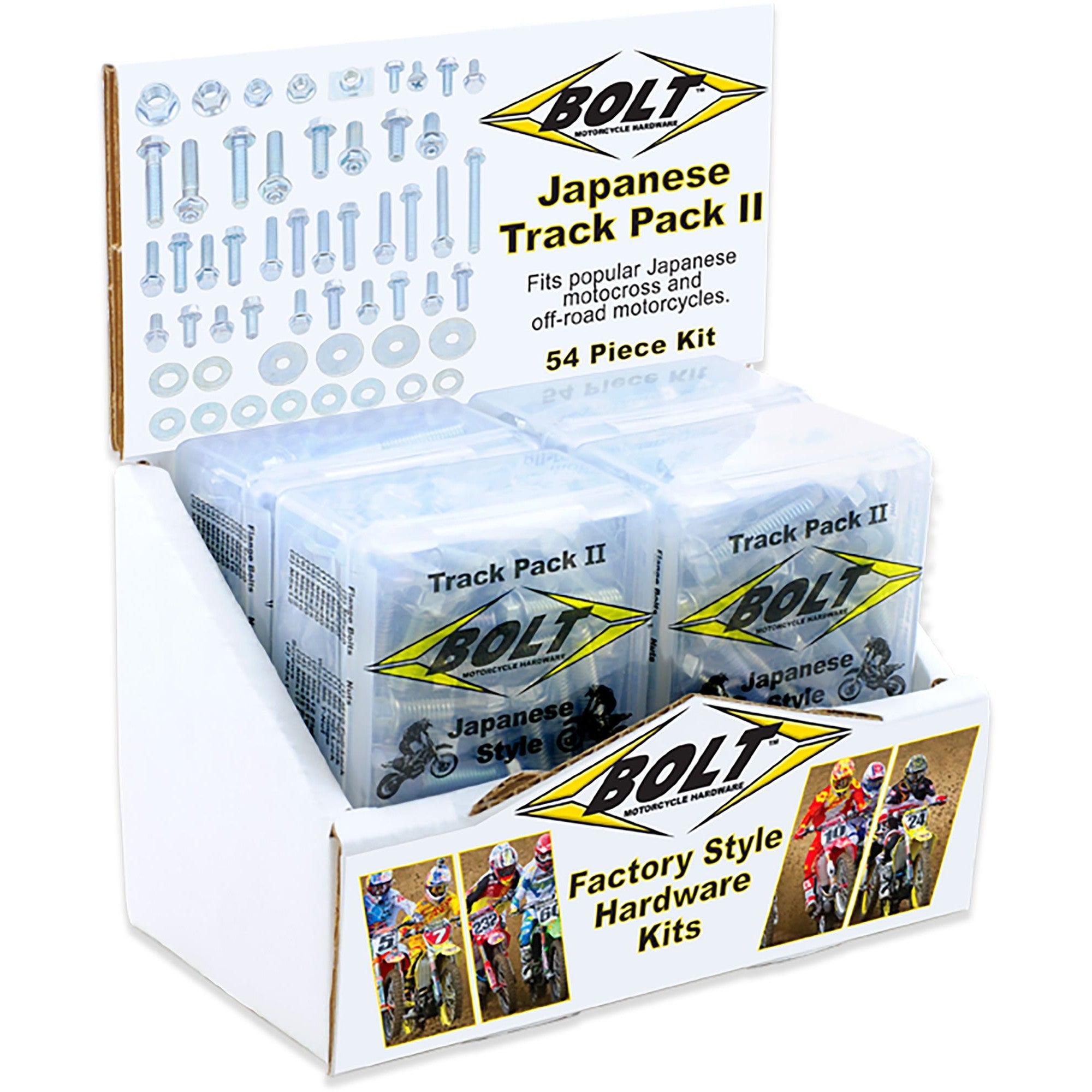 BOLT JAPANESE STYLE TRACK PACK II 6/PK DISPLAY - 020-00102D