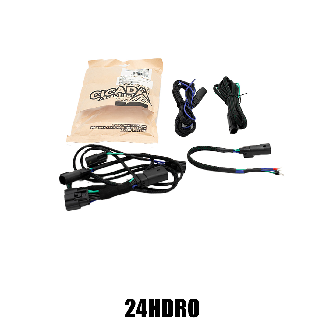 CICADA AUDIO - 24HDRO - 2024-2025 H-D REAR OUTPUT SPEAKER WIRE HARNESS