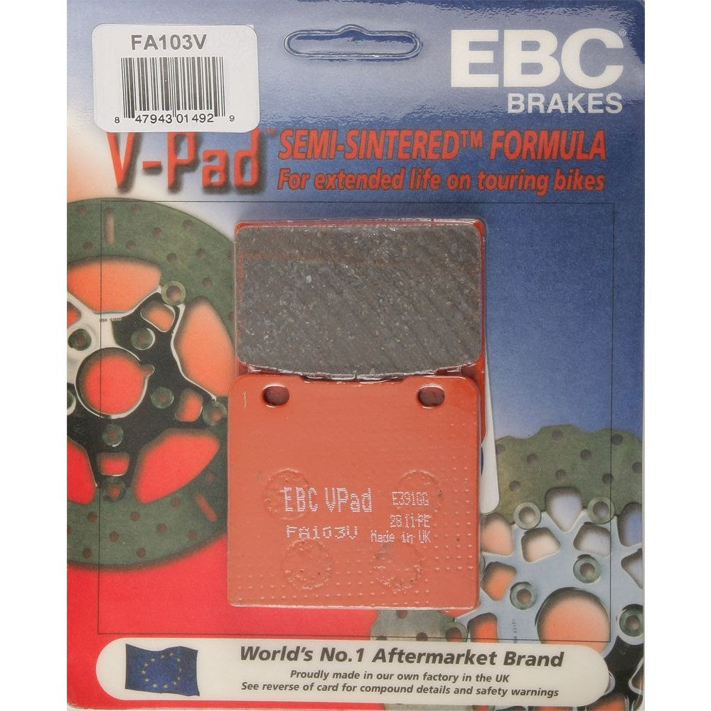 EBC BRAKE PADS FA103V SEMI-SINTERED V SERIES - 15-103V