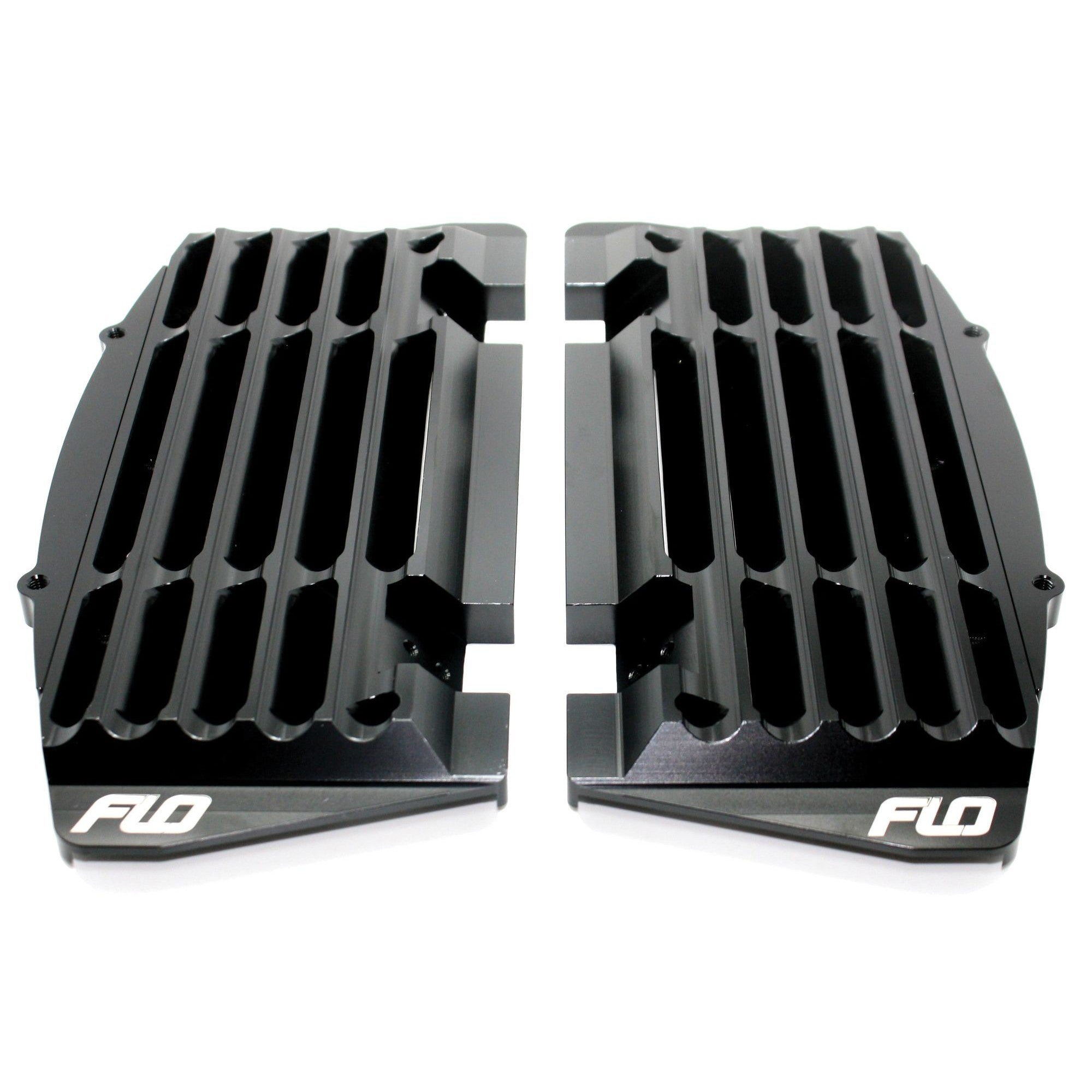 FLO MOTORSPORTS HIGH FLOW RADIATOR BRACES BLACK - 122-8071