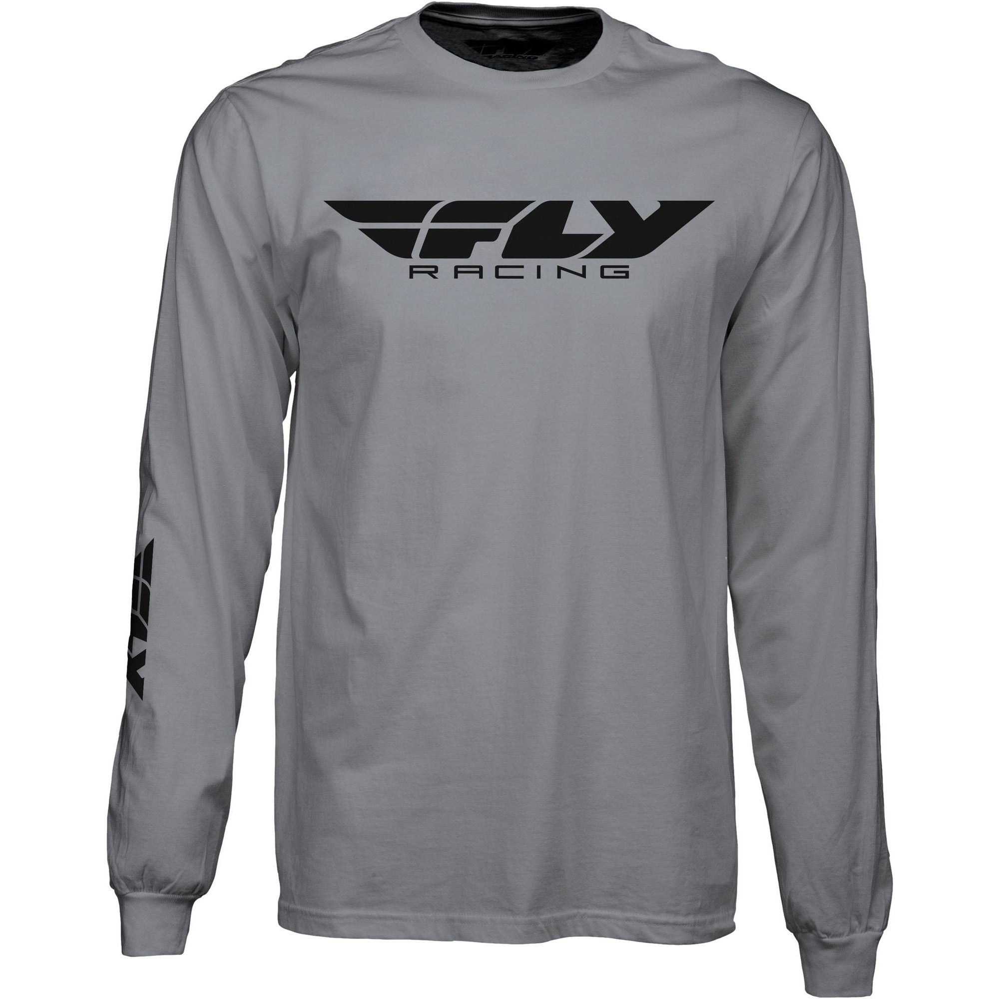 FLY RACING FLY CORPORATE L/S TEE GREY