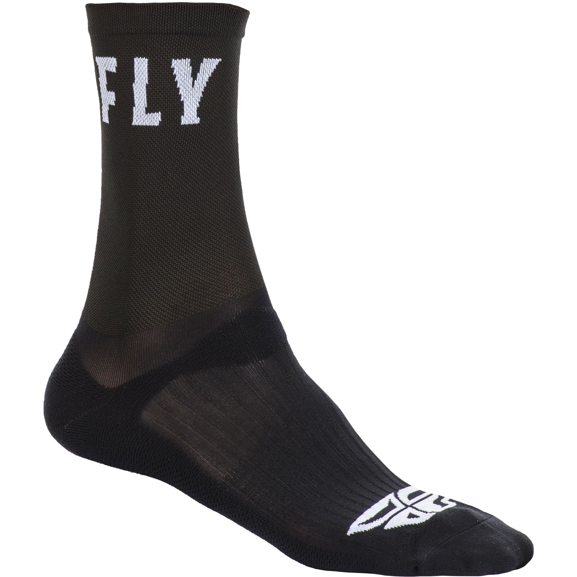 FLY RACING FLY CREW SOCKS BLACK SM/MD - 350-0490S