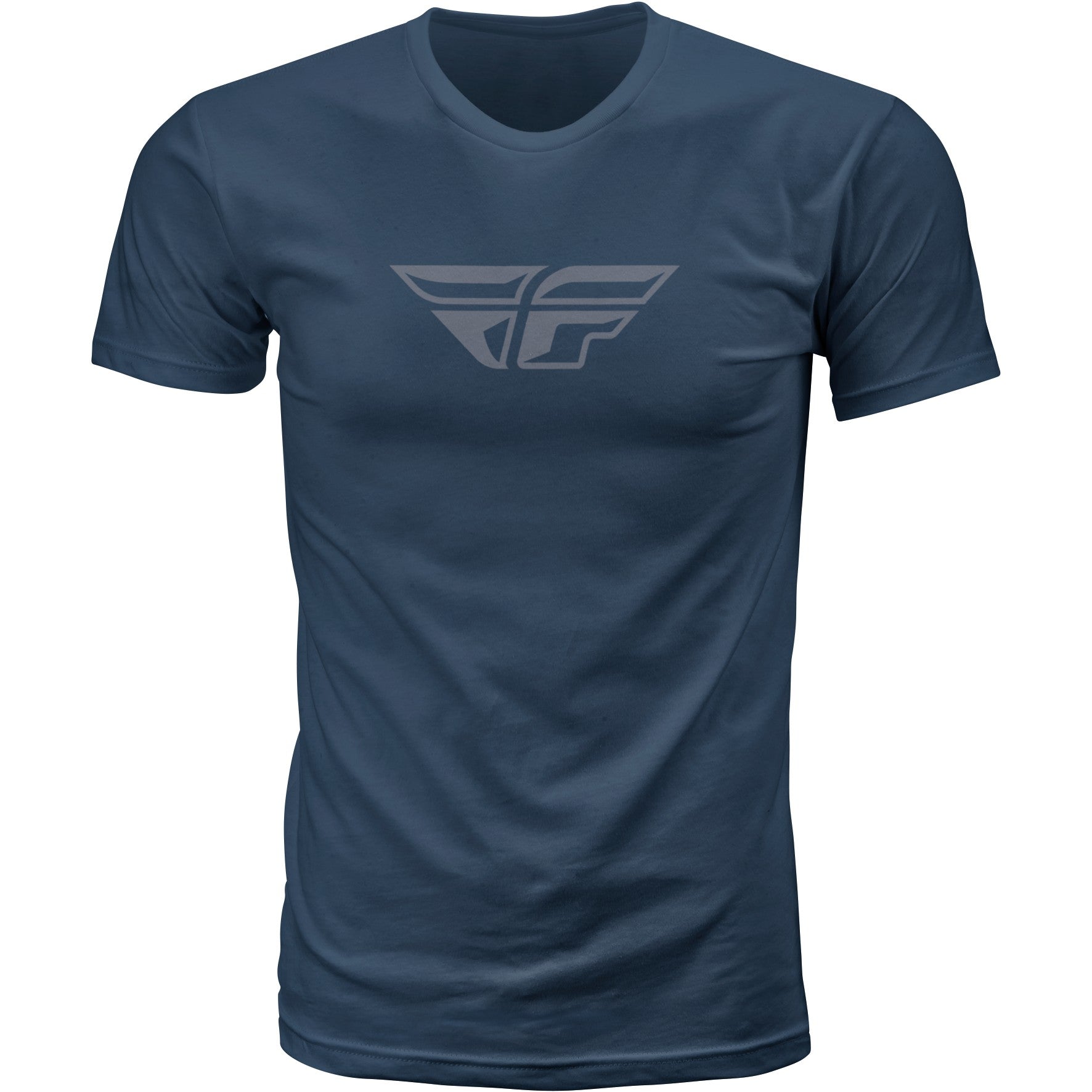 FLY RACING FLY F-WING TEE MIDNIGHT NAVY/GREY
