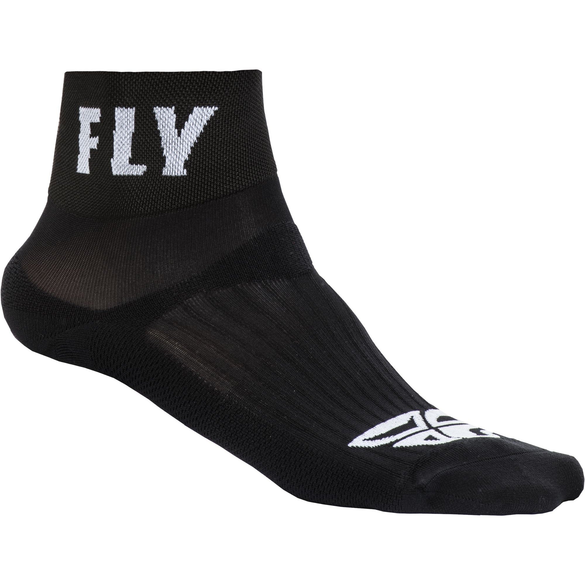 FLY RACING FLY SHORTY SOCKS BLACK SM/MD - 350-0485S