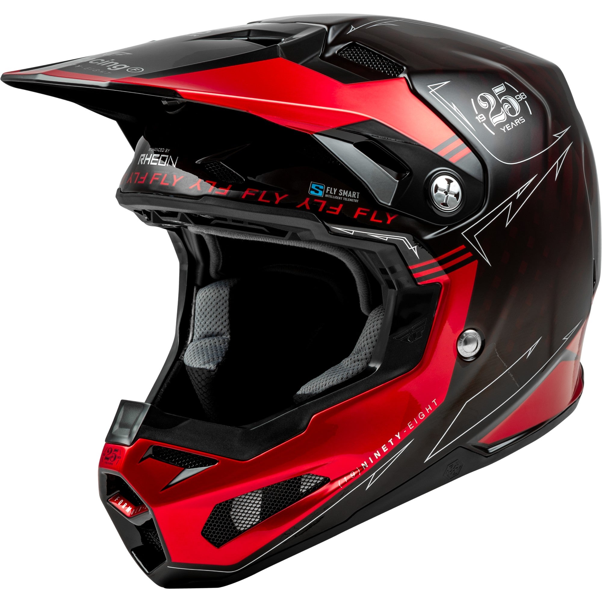 FLY RACING FORMULA S CARBON LEGACY HELMET RED CARBON/BLACK XS - 73-4447XS