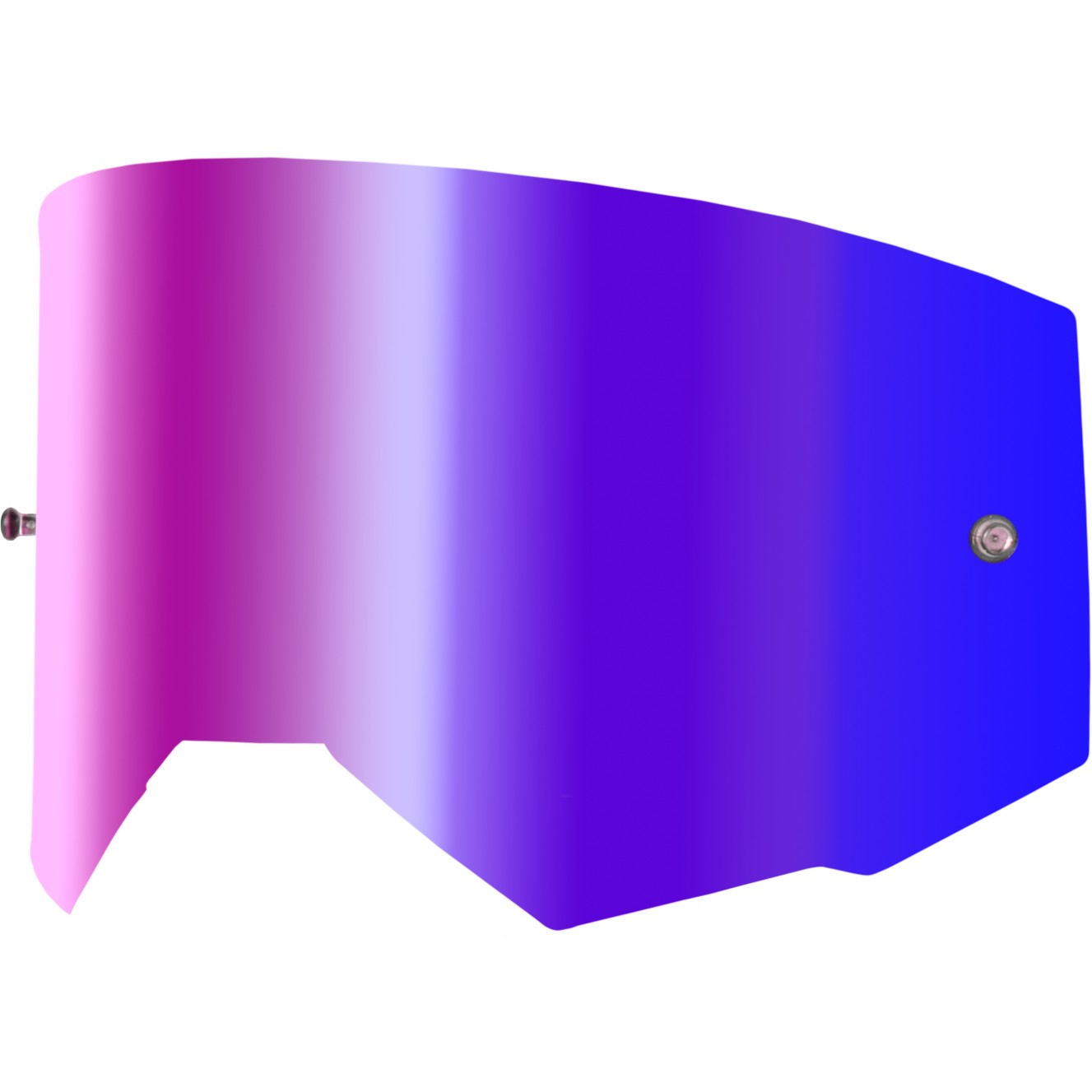 FLY RACING SINGLE LENS W/ POST ADULT W/ IRIDESCENT RED MIR/SMK LENS - 37-5409