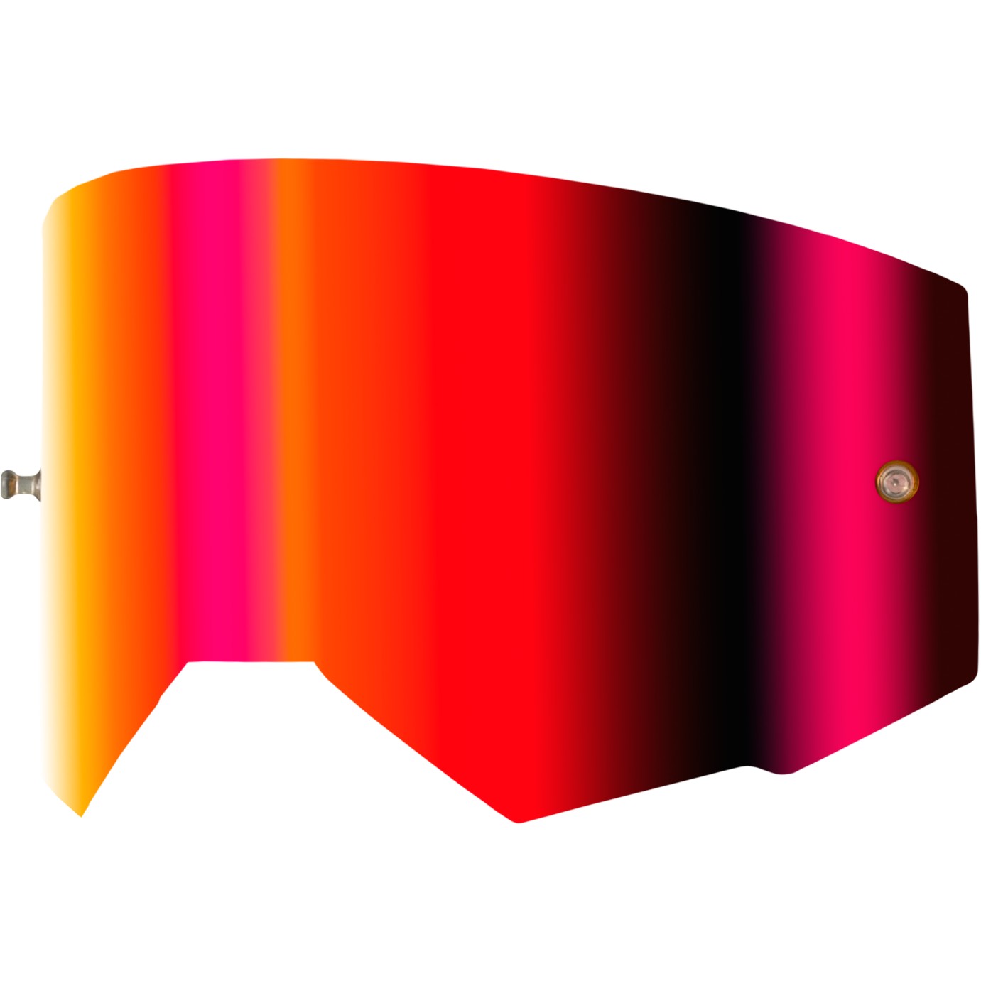 FLY RACING SINGLE LENS W/ POST ADULT W/ LIGHT RED MIRROR/AMBER LENS - 37-5410