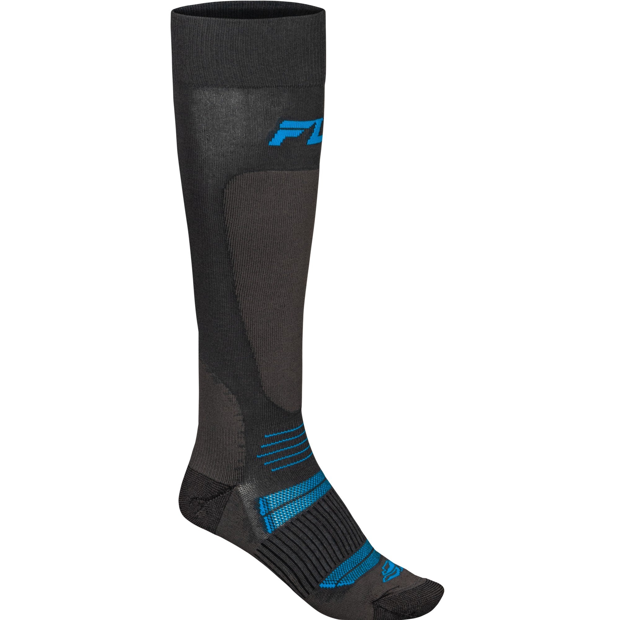 FLY RACING SNOW MIDWEIGHT WOOL SOCK GREY/BLUE