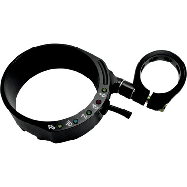 Joker Machine #10-305B - Speedometer Relocation Bracket - Black - For 49 mm Fork